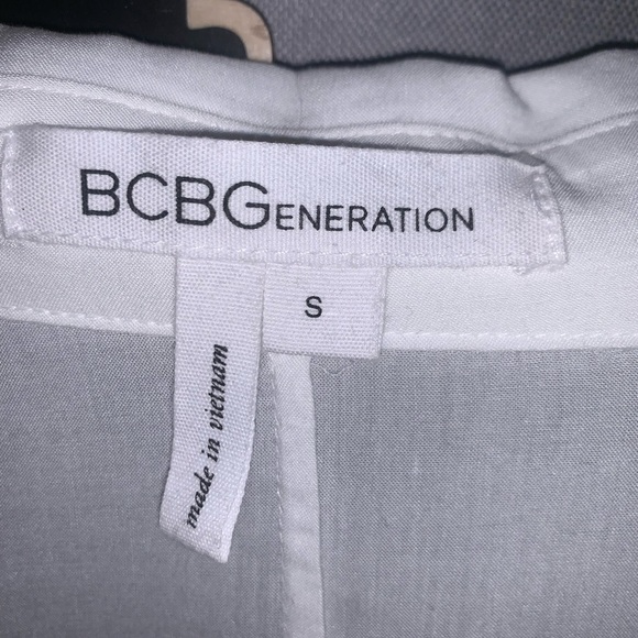 BCBG sheer button up blouse - Picture 2 of 5